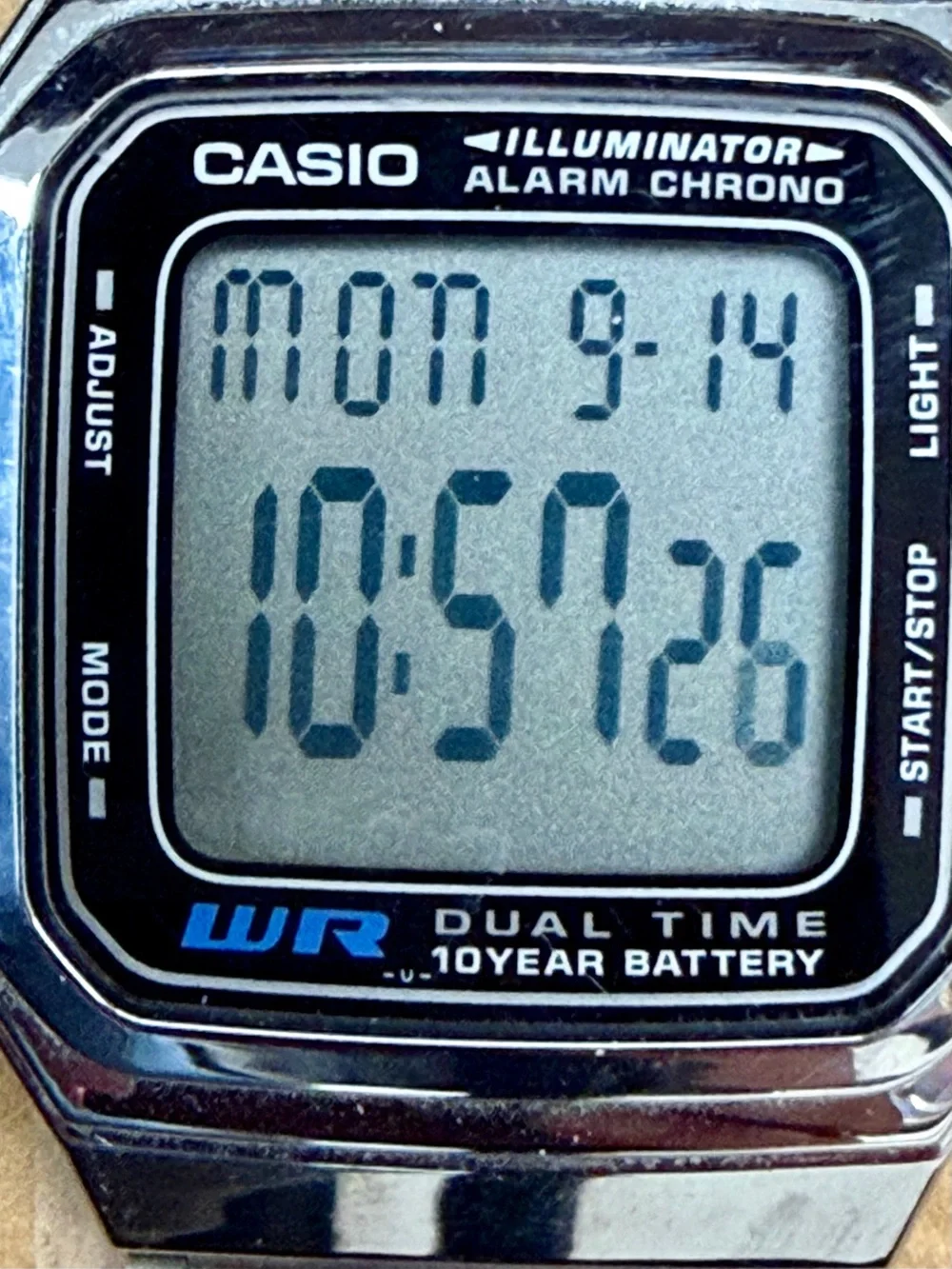 Vintage CASIO A178W Illuminator Digital Watch – Stainless Steel